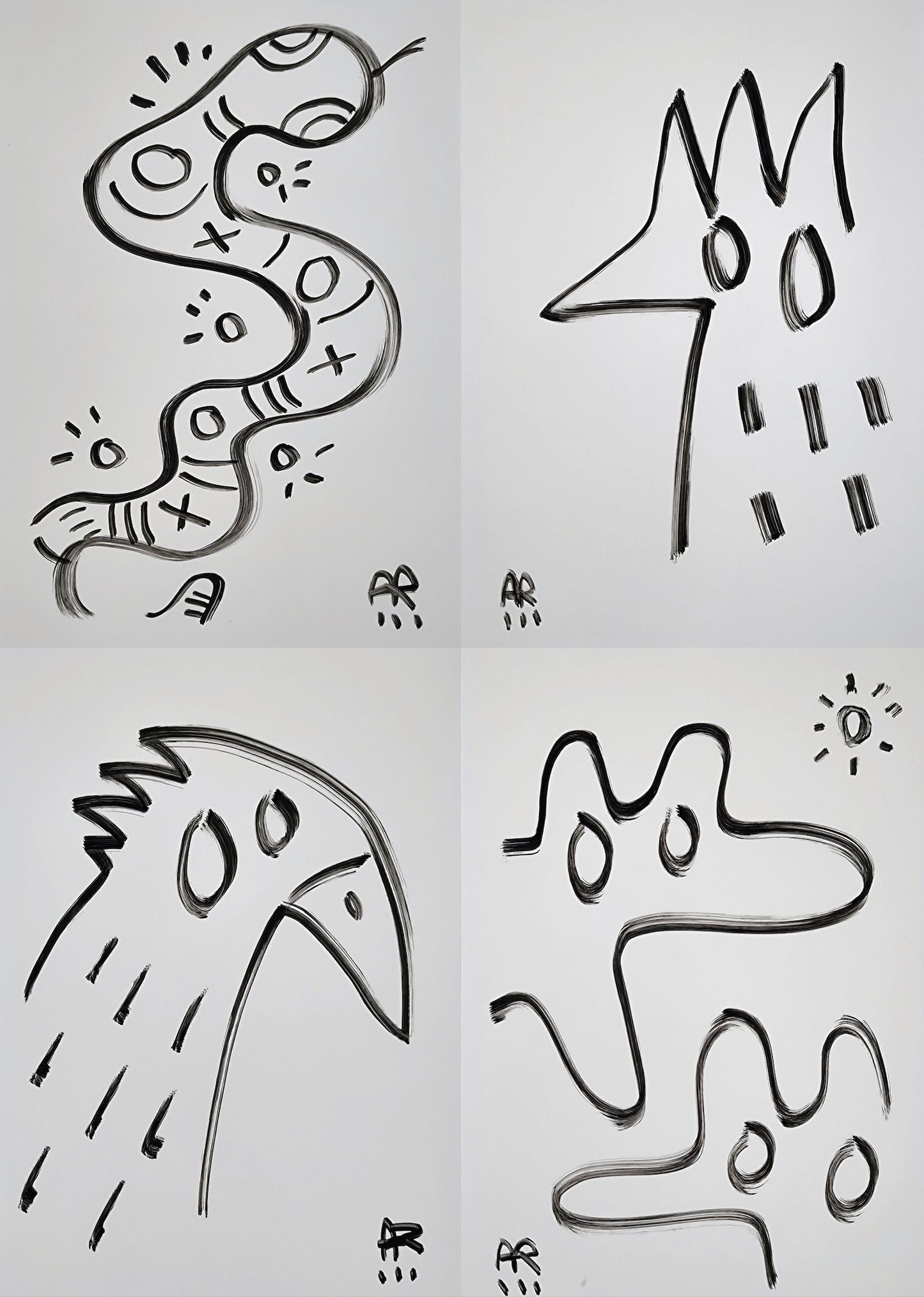5 DRAWINGS B&W