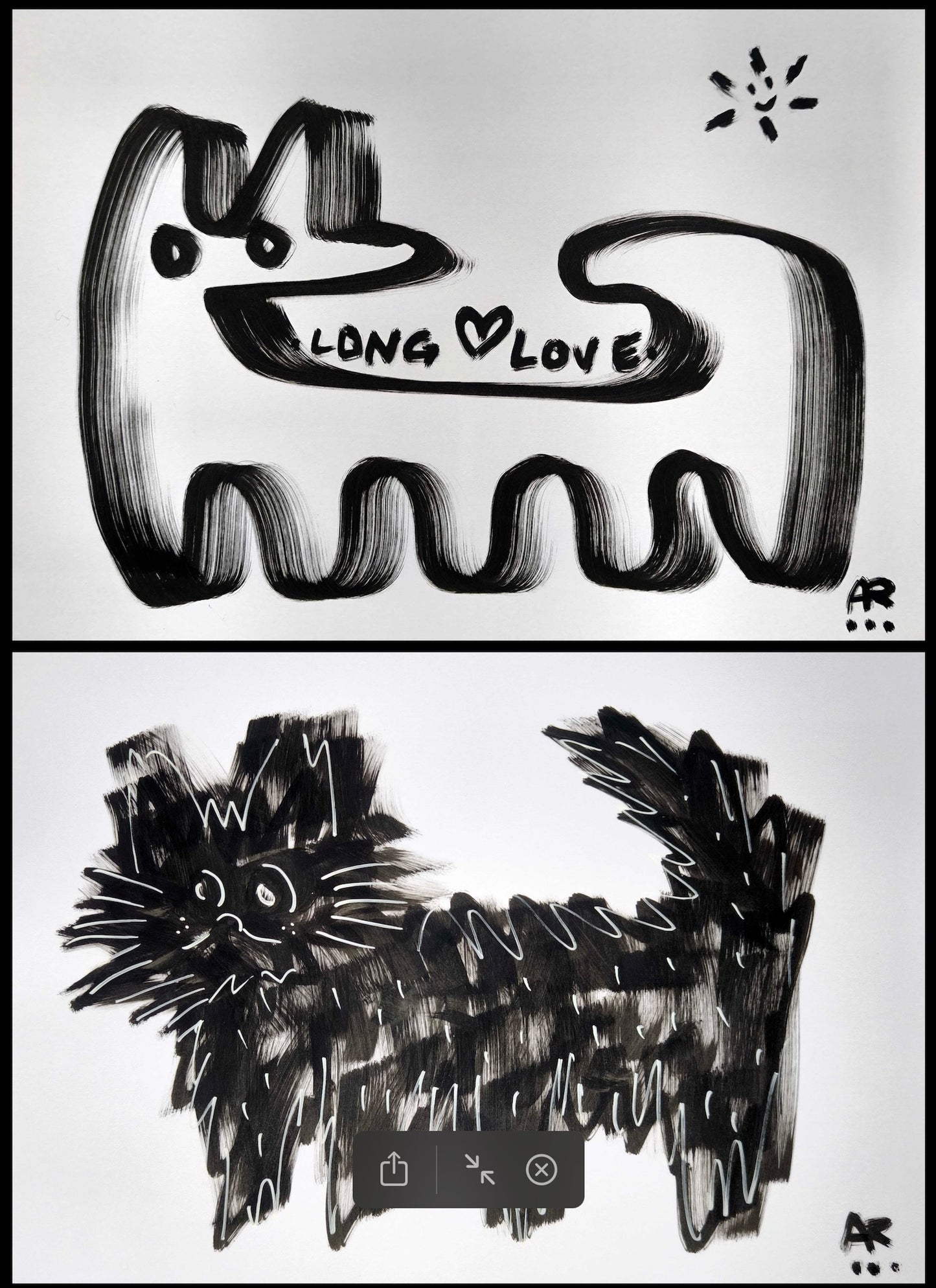 2 DRAWINGS B&W